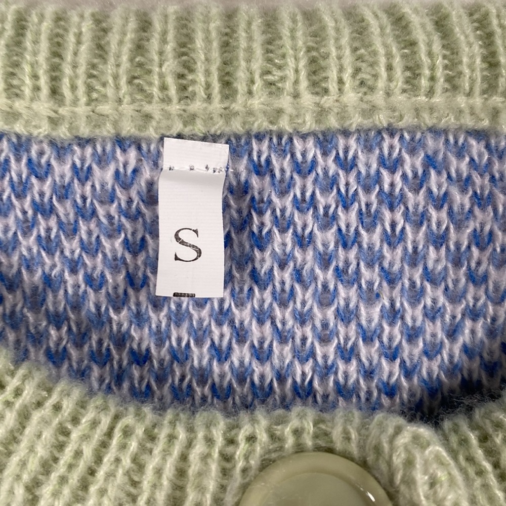 Cute Little Lamb Pastel Knit Cropped Cardigan - Picture 4 of 6